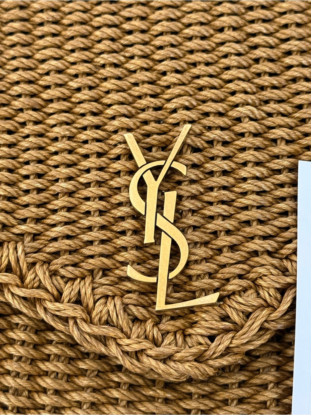 Yves Saint Laurent raffia Envelope Clutch - Picture 3 of 7